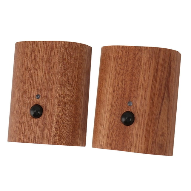 Luz Nocturna Con Sensor De Movimiento De Madera, Luz LED De Pared Magnética Blanca Cálida Hacia Arriba Y Hacia Abajo, Conexión Inteligente De 2 Uds., 500mAh Para El Hogar
