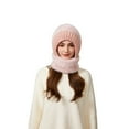 thumbnail image 2 of Knit Hat with Scarf Mask Under $5! Kadlawus Fleece Lined Balaclava 3-in-1 Winter Hat with Face Mask and Neck Gaiter, Windproof Warm Knit Beanie for Women Men, 2 of 6