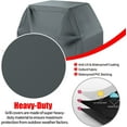 thumbnail image 4 of BBQ Grill Cover, Waterproof, Weather Resistant, Rip-Proof, Anti-UV, Fade Resistant, with Adjustable Velcro Strap, Gas Grill Cover for Weber,Char Broil,Nexgrill Grills, etc. 32 inch, Gray, 4 of 14