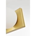 thumbnail image 3 of Living District Jaylin 4-Light Iron & Glass Bath Sconce in Brass/Frosted White, 3 of 6