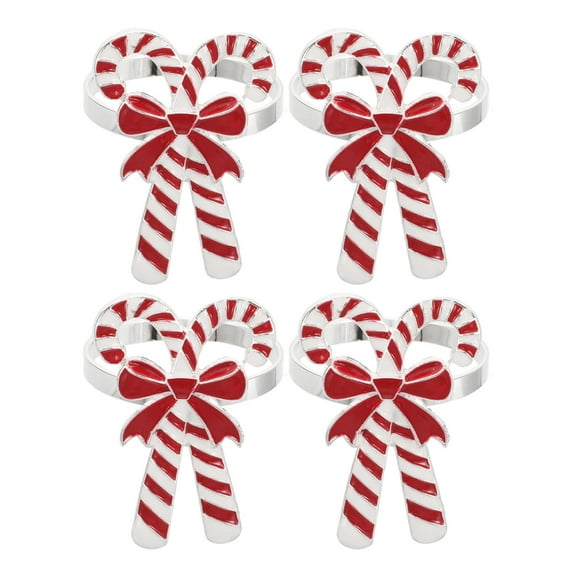 Hemoton 4 Pcs Rings Christmas Napkins Napkin Buckle Baby 6.00X5.00X4.50CM