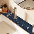 thumbnail image 2 of Yayeee Faucet Mat for Kitchen Sink 14.7" Diatomite Long Splash Guard Pad, Christmas Whimsy, 2 of 7
