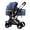 Blue A, variant on 2 in 1 Baby Strollers For Infant And Toddler, High Landscape Shock-absorbing Carriage Baby Stroller For Newborn, Two-way Pram Trolley Baby Pushchair Ideal For 0-36 Months