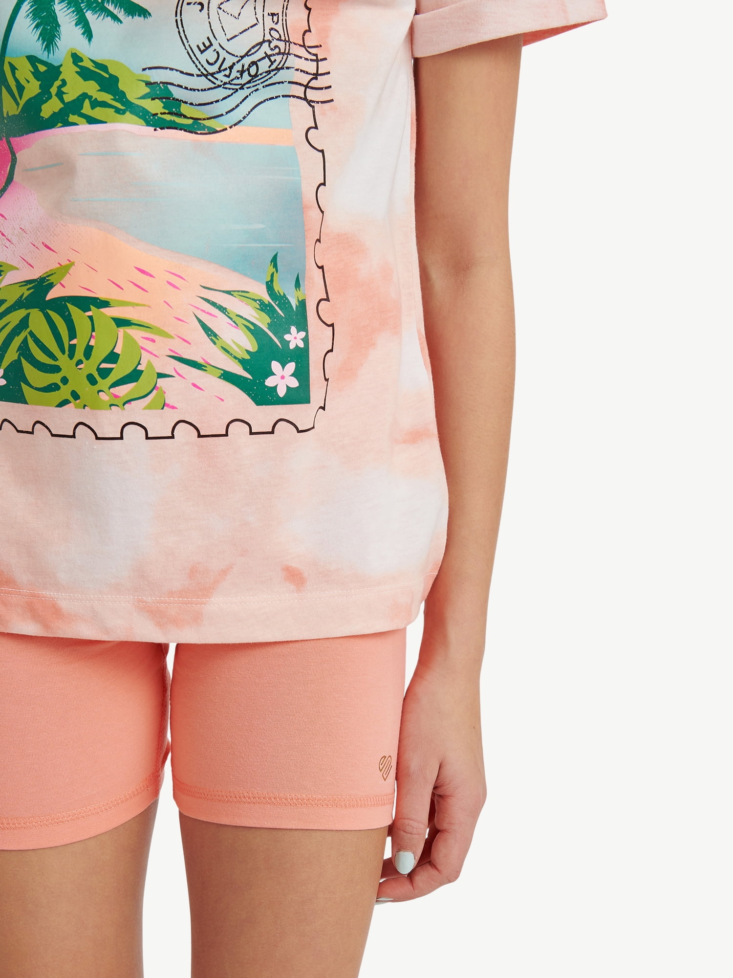 Justice Girls Tee & Bike Short Set, Sizes XS - XLP