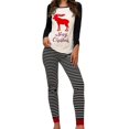 thumbnail image 1 of Ensemble de Pyjamas de Noël pour Femmes Pyjamas de Nuit Imprimé Xmas Vêtements de Détente, 1 of 3