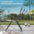 thumbnail image 4 of Outsunny Ensemble de 2 Chaises d'Extérieur en Osier avec Dossier Réglable à 5 Positions, 4 of 10