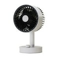 thumbnail image 2 of Mouliraty Portable Desktop Fan, Infinitely Adjustable Gears Strong Wind Quiet Work Fan for Home Bedroom Office Dorm Desk Indoor Outdoor Summer Gift, White, 2 of 6