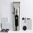 thumbnail image 1 of Kit de recortadora de barba y cortapelos recargable por USB e impermeable para hombre con cuchilla de aleación de precisión, 1 of 5