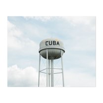Cuba Water Tower, Route 66 - Cuba Missouri Photography Unframed Wall Art Print 30 x 40 inches