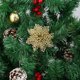 thumbnail image 4 of Simulation Christmas Flower Glitter Powder Hollow Christmas Tree Hanging Decoration Xmas Wreath 2024 New Year Party Home Decor, 4 of 5