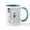 White/Blue Inside, variant on CafePress - Vintage French Shabby Chic Queen Bee Collage Mug - 11 oz Ceramic Mug - Novelty Coffee Tea Cup