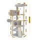 thumbnail image 1 of Pet Cat Tree House Condo Perch Playground Stable Furniture for Kitten Multi-Level Play Tower for Large Cats Cozy Nest Solid Wood ShopWise Round, 1 of 14
