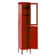 thumbnail image 2 of Aviva 71-inch Red Two Door Metal Cabinet, 2 of 5