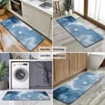 thumbnail image 6 of Blue White Marble Pattern Kitchen Rug Mat,Kitchen Runner Rugs Non Skid Washable,Decorative Kitchen Floor Mats for Kitchen,Sink,Laundry,17"x47.2", 6 of 7