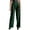 Green, variant on HJYCHN Women Elevated High Waist Wide-Leg Trousers Straight Leg Pants with Functional Pockets Comfortable Business Casual Pants Khaki M