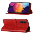 thumbnail image 5 of Dteck Folio Case for Samsung Galaxy A50 / A50s / A30S /A505, Embossed Butterfly Magnetic Flip PU Leather Wallet Case Stand Protective Cover with Hand Strap [Built-in card slots/money pocket], Red, 5 of 5