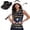 250th Annivesary Eagle, variant on Yuyamidu Bling Sparkling Pink Print Women's Sleeveless Golf Shirt and Sports Sun Visor Hat Set Breathable Lightweight Outfit for Tennis Golf, Size XS