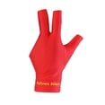 thumbnail image 1 of Deporte Guante de billar de tres dedos Guante de billar de mano izquierda Tamaño libre (Rojo), 1 of 6