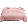 thumbnail image 2 of Giyblacko Cooling Blankets Summer Blanket Bed Blanket Skin Friendly Plain Print Washed Cotton Bed Blanket Cool Comforter Hot Sleeping Summer Comforter Ventilated Comforter, 2 of 7
