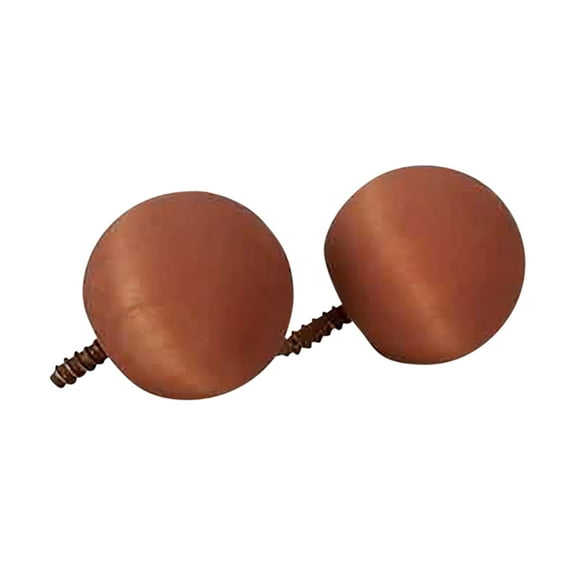 Pair of Curtain Rod Finials Heirloom Pine Ball 3/4" Finials Renovators Supply