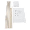 thumbnail image 2 of Labymos Outdoor Wood Cookware Hanging Rack Camping Triangular Hanging Rack with Hooks Storage Bag, 2 of 7