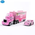 thumbnail image 1 of Disney Pixar Cars 3 Lightning Mcqueen Jackson Storm No. 36 Pink Contai, 1 of 5