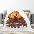 thumbnail image 2 of Manta de franela cálida con diseño de banda Shinedown, ligera y antibolitas, para todas las estaciones, para sala de estar, sofá, sillón, cama, 60 x 80 pulgadas, 2 of 8