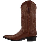 Ferrini Mens American Alligator Square Toe Western Cowboy Boots Mid Calf