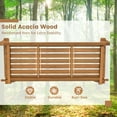 thumbnail image 4 of Gymax Acacia Wood 2-Person Outdoor Porch Swing with Hanging Ropes, Natural, 4 of 9
