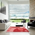 thumbnail image 7 of Ahgly Company Machine Washable Indoor Square Transitional Red Area Rugs, 7' Square, 7 of 7