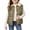 Green, variant on Kids Padded Vest with Button Front Sherpa Collar Lightweight Sleeveless Outerwear for Girls Boys Casual Everyday Wear
