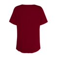 thumbnail image 5 of Summer Tops for Women Women's Solid Color Round Neck Slim Short Sleeve T-Shirt, 5 of 7