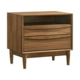 thumbnail image 2 of Artemio 2 Drawer Wood Nightstand with Shelf in Walnut Finish, 2 of 6