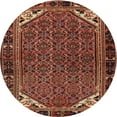 thumbnail image 1 of Ahgly Company Machine Washable Indoor Round Traditional Rust Pink Area Rugs, 4' Round, 1 of 7