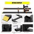 thumbnail image 3 of BeesClover Pallet Forks 43" 1500lbs Load Clamp on Pallet Forks with Adjustable Stabilizer Bar for Tractor Bucket for Box, Fence Installation, 3 of 7