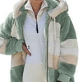 thumbnail image 1 of Chaqueta con capucha para mujer, chaqueta de invierno, sudadera con capucha cálida a la moda, chaquetas tipo pulóver, chaqueta de felpa con cremallera, chaqueta polar, tops, 1 of 4