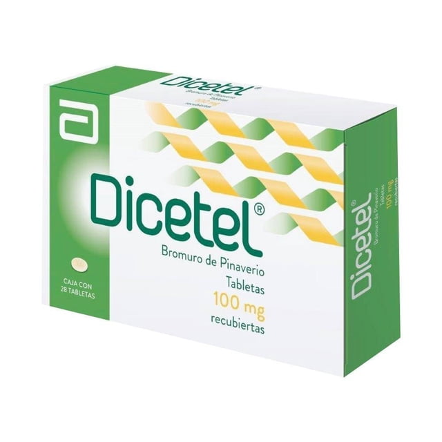 Dicetel Bromuro de Pinaverio 100 mg 28 tabletas recubiertas