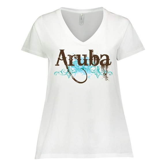 Inktastic Aruba Women's Plus Size V-Neck T-Shirt
