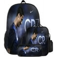 thumbnail image 1 of Football Star Cristiano Ronaldo Backpack Printed Three-Piece Set Children'S Schoolbag Elementary And Middle School Students Backpack Pencil Case, 1 of 2