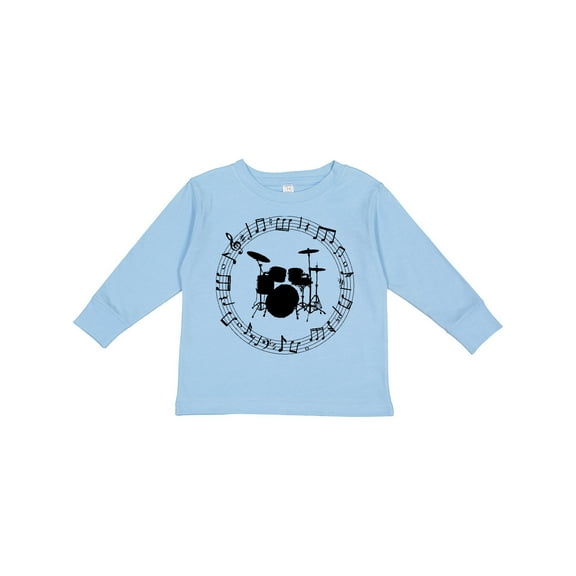 Inktastic Drummer Percussionist Music Boys or Girls Long Sleeve Toddler T-Shirt