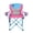 Pink with Blue Accents and Frame, variant on Macsports Oversized Folding Camp Chair with Cup Holders, Pink with Blue Accents and Frame