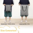 thumbnail image 3 of YANTONGBABY 2 Pack Large Wet Dry Bag Waterproof Hanging Cloth Diaper with Double Zippered Pockets 25x18 inches (Avocados and starfish), 3 of 5