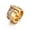Color mixing, variant on Titanium Steel Rhombus Ring Exotic Inlaid Zircon Two Tone Fashion Ring with Diamond Roman Letters Nippon Korea