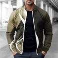 thumbnail image 1 of LOVZFMLL Jackets for Men Pullover Sweater Stand Collar Elastic Solid Color Half Sweater For Men Stand-up Collar Sweater, 1 of 1