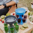 thumbnail image 3 of Dispensador De Vidrio Dispensador de 6 vasos de chupito, soporte para vino, whisky, cerveza, juegos de fiesta, herramientas para beber, 3 of 3
