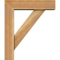 thumbnail image 3 of Ekena Millwork 6"W x 22"D x 26"H Traditional Block Rough Sawn Bracket w/ Offset Brace, Western Red Cedar, 3 of 25