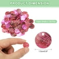 thumbnail image 2 of Uxcell 120Pcs Capiz Shells 1.5cm/0.6" Round Natural Shells with 2 Holes for DIY Craft Decoration, Rose Red, 2 of 6