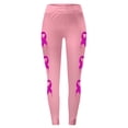 thumbnail image 3 of MKLEKYY Leggings con estampado de cintura alta para el Mes de la Prevención del Cáncer de Mujeres, Leggings de ejercicio para levantamiento de pesas, pantalones de yoga (3), 3 of 4