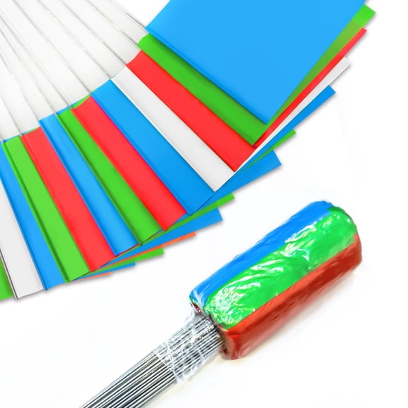 Banderines de marcación Zozen, paquete de 100, PVC para jardín, 38 x 10 x 13 cm