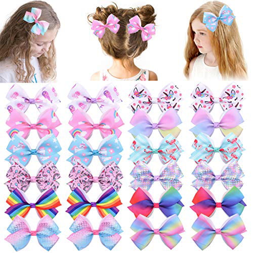 3.5 Inch Grosgrain Ribbons Cheer Bow Alligator Hair Clip Baby Girls Boutique 